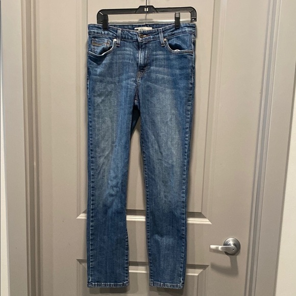 Levi's Blue Mid Rise Skinny Jeans Size 10 - Picture 1 of 6